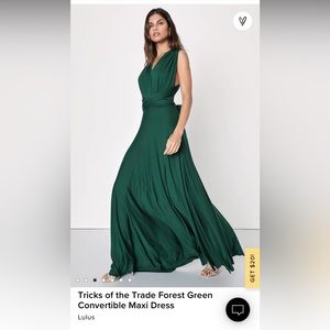 NWT Lulu’s Tricks of the Trade Convertible Maxi Dress